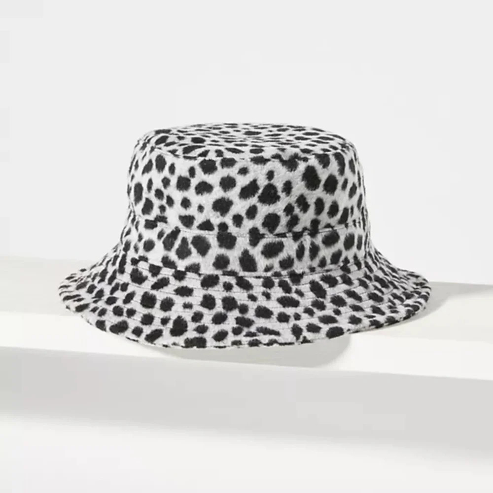 Anthropologie Animal Print Bucket Hat